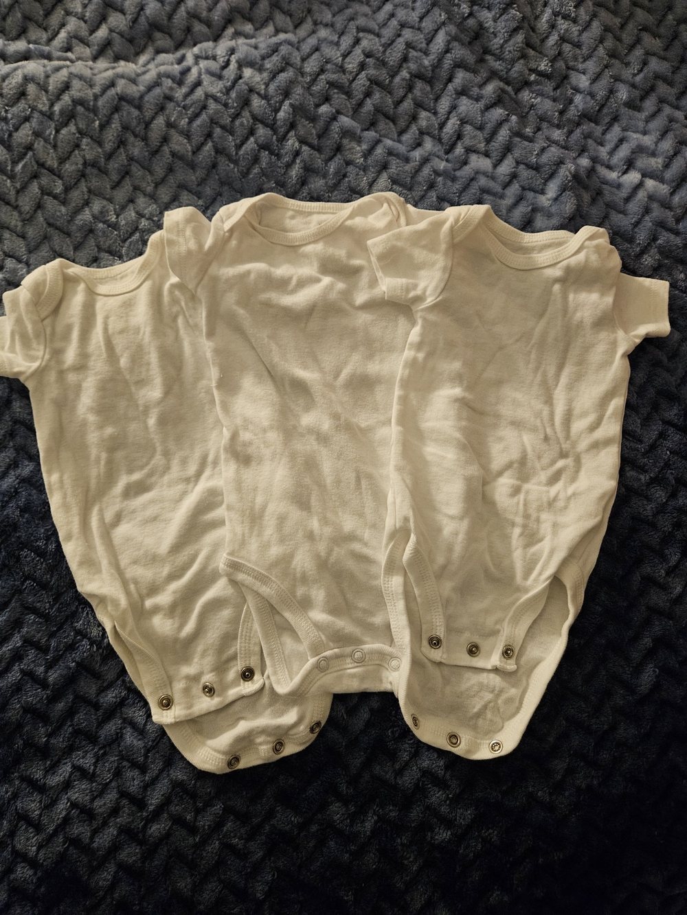 Classic White Baby One-Piece Bodysuits (3 Pack) - Soft Cotton